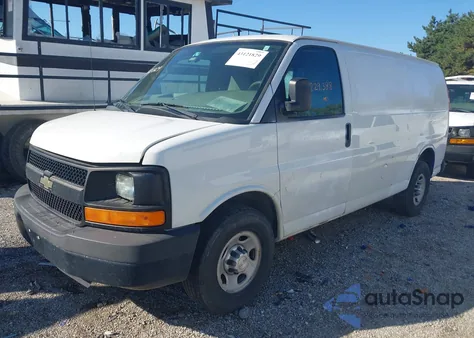 2014 Chevrolet Express 2500 Work Van from USA, damaged, VIN 1GCWGFBA5E1177854